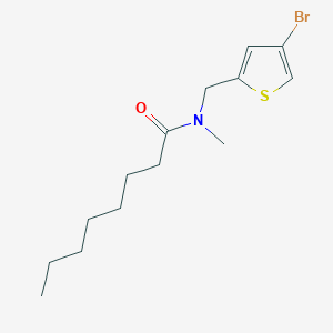 molecular formula C14H22BrNOS B13853061 N-[(4-Bromothiophen-2-YL)methyl]-N-methyloctanamide CAS No. 814256-00-3
