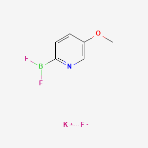 molecular formula C6H6BF3KNO B13853129 Potassium;difluoro-(5-methoxypyridin-2-yl)borane;fluoride 