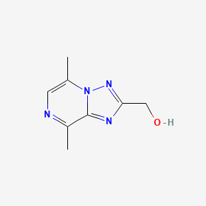 molecular formula C8H10N4O B13853215 (5,8-Dimethyl-[1,2,4]triazolo[1,5-a]pyrazin-2-yl)methanol 