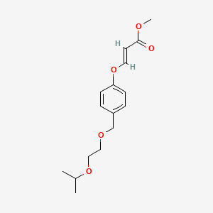 molecular formula C16H22O5 B13853219 (E)-Methyl 3-(4-((2-isopropoxyethoxy)methyl)phenoxy)acrylate 