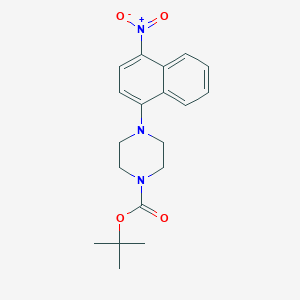 molecular formula C19H23N3O4 B13853242 Tert-butyl 4-(4-nitronaphthalen-1-yl)piperazine-1-carboxylate 