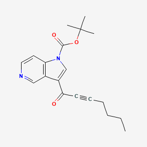 molecular formula C19H22N2O3 B13853248 Tert-butyl 3-hept-2-ynoylpyrrolo[3,2-c]pyridine-1-carboxylate 