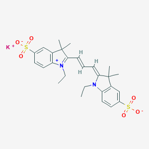 molecular formula C27H31KN2O6S2 B138533 Cyanine 3 Bisethyl Dye Potassium Salt CAS No. 474972-41-3
