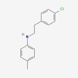 molecular formula C15H16ClN B1385331 N-(4-Chlorophenethyl)-4-methylaniline CAS No. 1040688-89-8
