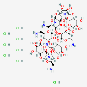 molecular formula C48H96Cl8N8O32 B13853326 Octakis-(6-amino-6-deoxy)-gamma-cyclodextrin Octahydrochloride 