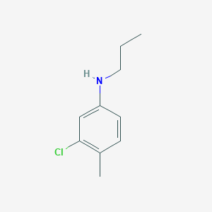 molecular formula C10H14ClN B1385341 3-Chloro-4-methyl-N-propylaniline CAS No. 857007-95-5