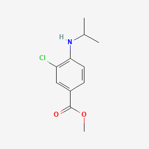 molecular formula C11H14ClNO2 B13853420 Methyl 3-chloro-4-(propan-2-ylamino)benzoate 