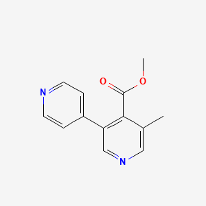 molecular formula C13H12N2O2 B13853436 Methyl 3-methyl-5-pyridin-4-ylpyridine-4-carboxylate 