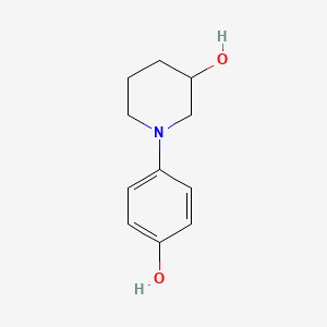 molecular formula C11H15NO2 B13853484 1-(4-Hydroxyphenyl)piperidin-3-ol CAS No. 39104-02-4