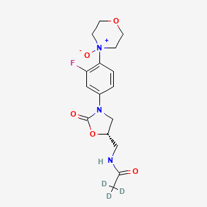 molecular formula C16H20FN3O5 B13853497 Linezolid N-Oxide-D3 
