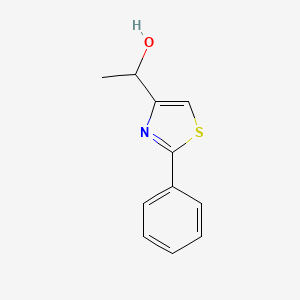 molecular formula C11H11NOS B13853512 1-(2-Phenylthiazol-4-yl)ethanol 