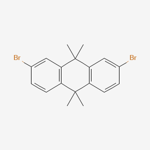molecular formula C18H18Br2 B13853521 2,7-Dibromo-9,9,10,10-tetramethylanthracene 