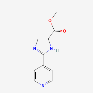 molecular formula C10H9N3O2 B13853668 methyl 2-pyridin-4-yl-1H-imidazole-5-carboxylate 
