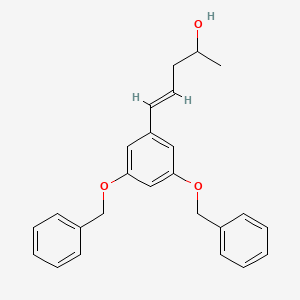 molecular formula C25H26O3 B13853678 (E)-5-(3,5-Bis(benzyloxy)phenyl)pent-4-en-2-ol 