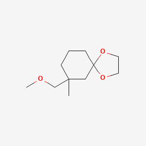 molecular formula C11H20O3 B13853690 7-(Methoxymethyl)-7-methyl-1,4-dioxaspiro[4.5]decane 