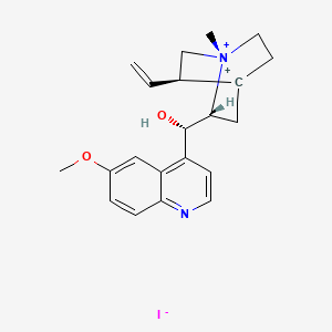 molecular formula C21H26IN2O2+ B13853742 Quinidine a-Methiodide; (9S)-9-Hydroxy-6'-methoxy-1-methylcinchonanium Iodide 
