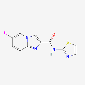 molecular formula C11H7IN4OS B13853826 6-iodo-N-(1,3-thiazol-2-yl)imidazo[1,2-a]pyridine-2-carboxamide 