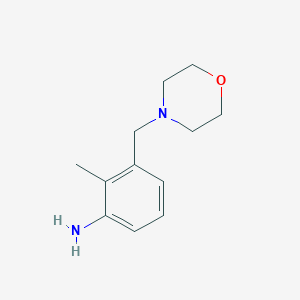 molecular formula C12H18N2O B13853830 2-Methyl-3-(morpholin-4-ylmethyl)aniline 
