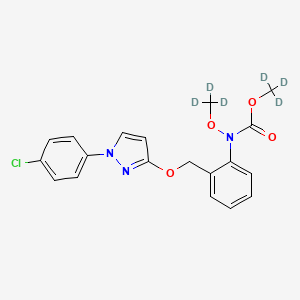 molecular formula C19H18ClN3O4 B13853834 Pyraclostrobin-d6 