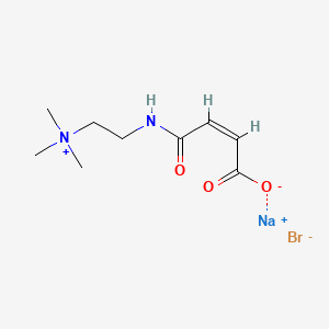 molecular formula C9H16BrN2NaO3 B13853842 N-[2-(N',N',N'-Trimethylammoniumbromide)ethyl]maleamic Acid Sodium Salt 