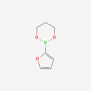 molecular formula C7H9BO3 B13853911 2-(Furan-2-yl)-1,3,2-dioxaborinane 