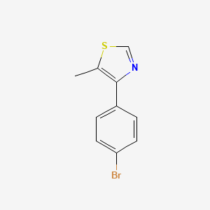 molecular formula C10H8BrNS B13853927 4-(4-Bromophenyl)-5-methyl-1,3-thiazole 