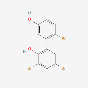 molecular formula C12H7Br3O2 B13853942 2,2-Dihydroxy-3,5,5-bromobiphenyl 