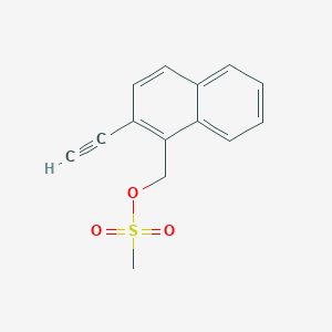 molecular formula C14H12O3S B13853945 (2-ethynylnaphthalen-1-yl)methyl methanesulfonate 
