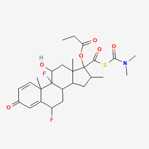 molecular formula C27H35F2NO6S B13853981 Fluticasone propionate Impurity 21 