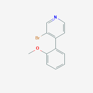 molecular formula C12H10BrNO B13853982 3-Bromo-4-(2-methoxyphenyl)pyridine 