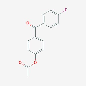 molecular formula C15H11FO3 B138540 4-Acetoxy-4'-fluorobenzophenone CAS No. 133830-31-6