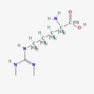 molecular formula C8H18N4O2 B13854055 Sdma-13C5 