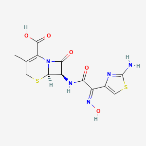 molecular formula C13H13N5O5S2 B13854077 3-Desethenyl-3-methyl Cefdinir 