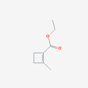 molecular formula C8H12O2 B138541 Ethyl 2-methylcyclobutene-1-carboxylate CAS No. 146857-41-2