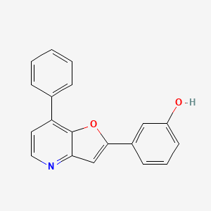 molecular formula C19H13NO2 B13854110 3-(7-Phenylfuro[3,2-b]pyridin-2-yl)phenol 