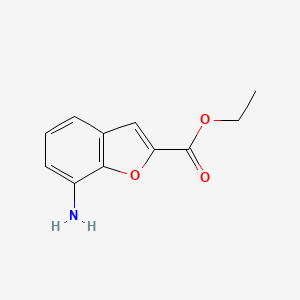 molecular formula C11H11NO3 B13854163 Ethyl 7-aminobenzofuran-2-carboxylate 