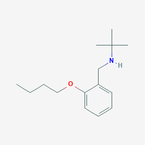 molecular formula C15H25NO B1385417 N-(2-Butoxybenzyl)-2-methyl-2-propanamine CAS No. 1040689-79-9