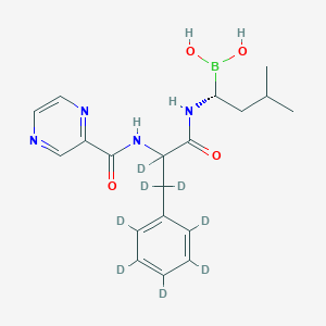 molecular formula C19H25BN4O4 B13854185 Bortezomib-D8 (Major) 