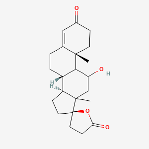 molecular formula C22H30O4 B13854215 11,17-Dihydroxy-3-oxo-pregn-4-ene-21-carboxylic Acid gamma-Lactone CAS No. 41850-19-5