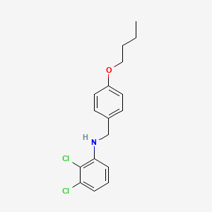 molecular formula C17H19Cl2NO B1385431 N-(4-Butoxybenzyl)-2,3-dichloroaniline CAS No. 1036512-47-6