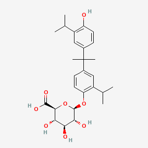 molecular formula C27H36O8 B13854353 Bisphenol G Mono-beta-D-glucuronide 