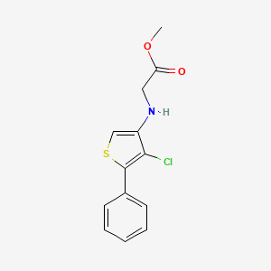 molecular formula C13H12ClNO2S B13854367 Methyl 2-[(4-chloro-5-phenylthiophen-3-yl)amino]acetate 