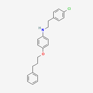 molecular formula C23H24ClNO B1385437 N-(4-Chlorophenethyl)-4-(3-phenylpropoxy)aniline CAS No. 1040686-75-6