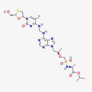 molecular formula C24H35FN9O8PS B13854392 Emtricitabine Dephenyl Tenofovir Alafenamide 
