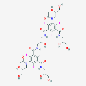 molecular formula C35H44I6N6O15 B13854408 N1,N1'-(2-Hydroxypropane-1,3-diyl)bis(N3-(2,3-dihydroxypropyl)-5-(N-(2,3-dihydroxypropyl)acetamido)-2,4,6-triiodoisophthalamide) 