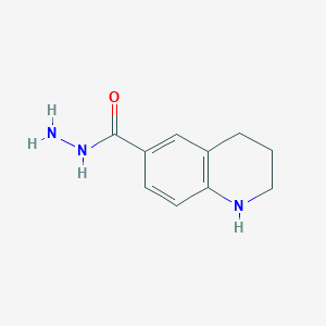 molecular formula C10H13N3O B13854426 6-Quinolinecarboxylic acid, 1,2,3,4-tetrahydro-, hydrazide CAS No. 5570-86-5