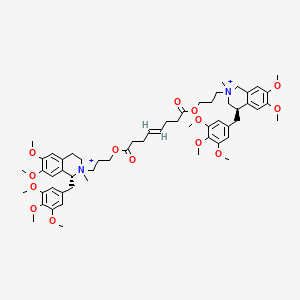 molecular formula C58H80N2O14+2 B13854438 N-Boc3-(5-Methyl-1H-imidazol-1-yl)-5-(trifluoromethyl)benzenamine 