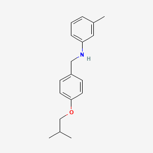 molecular formula C18H23NO B1385445 N-(4-Isobutoxybenzyl)-3-methylaniline CAS No. 898507-01-2