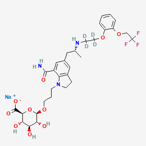 molecular formula C31H39F3N3NaO10 B13854469 Silodosin-d4 beta-D-Glucuronide Sodium Salt 