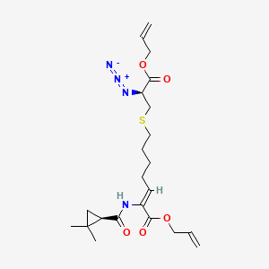 molecular formula C22H32N4O5S B13854473 Allyloxy-2-azido-3-oxopropyl)thio Cilastatin Derivative 